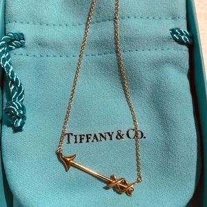 T&Co. Paloma’s Grafitti Arrow Rose Gold Necklace
